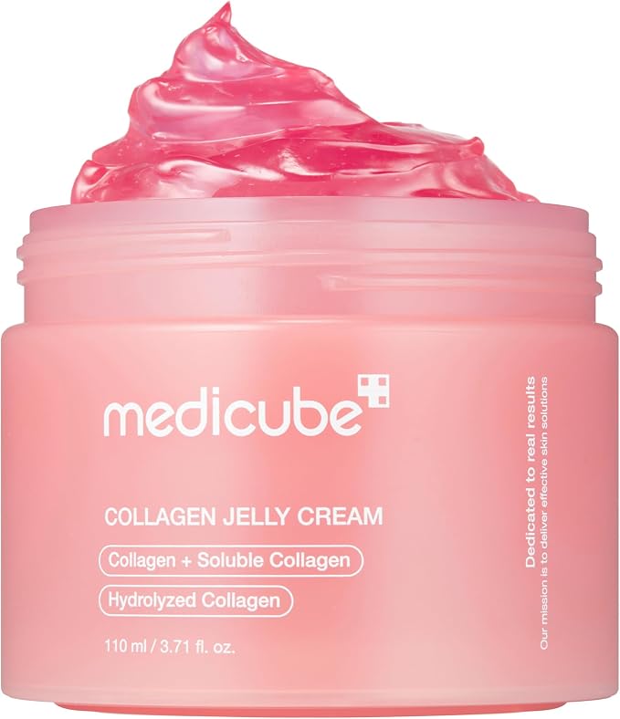 medicube Collagen Jelly Cream - Crema Viso con Collagene Idrolizzato, Niacinamide e Acido Ialuronico Per un effetto Rimpolpante e Idratante, Jelly Texture - Skincare Coreana, 110ml